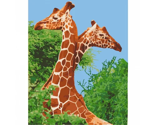 Картина за номерами Пара жирафів 40х50 см АРТ-КРАФТ (11613-AC)