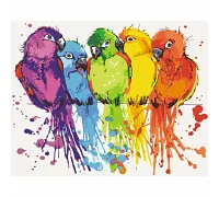 Картина за номерами Райдужні папуги 40х50 см АРТ-КРАФТ (10617-AC)