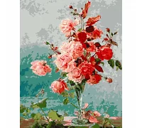 Картина за номерами Рожеві троянди 40х50 см АРТ-КРАФТ (13135-AC)