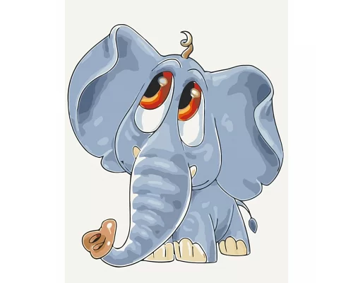 Картина за номерами Слоненя 40х50 см АРТ-КРАФТ (15572-AC)