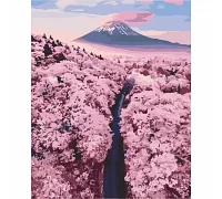 Картина за номерами Фудзіяма в сакурі 40х50 см АРТ-КРАФТ (10576-AC)