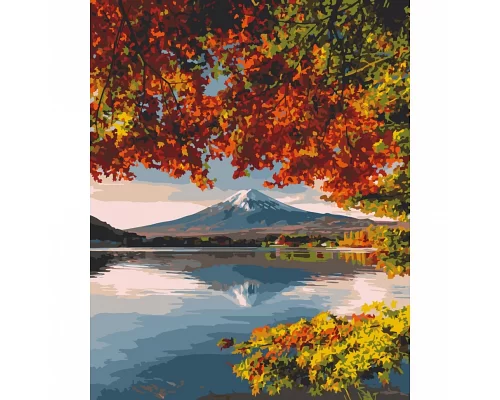 Картина за номерами Фудзіяма восени 40х50 см АРТ-КРАФТ (10574-AC)