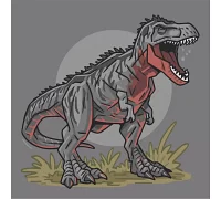 Розпис на полотні Динозавр Гіганотозавр 30х30 см АРТ-КРАФТ (15575-AC)