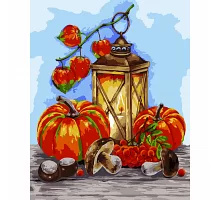 Картина по номерам SANTI Осеннее натюрморт с тыквой 40*50см метал. краски (954684)
