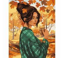Картина по номерам SANTI Осенний кофе 40x50 (954689)