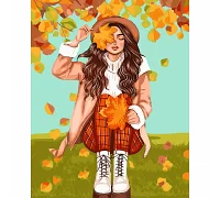 Картина по номерам SANTI Осенняя прогулка 40x50 (954690)