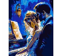 Картина по номерам SANTI Пианистка 40x50 метал. краски (954686)