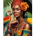 Картина по номерам Африканская модница  art_selena_ua 40х50 Идейка (KHO8330)