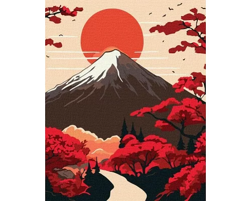 Картина за номерами Гора Фудзі Японія art_selena_ua 40х50 Ідейка (KHO5110)