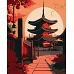 Картина по номерам Восточный пейзаж Япония art_selena_ua 40х50 Идейка (KHO5109)