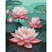 Картина по номерам Розовые лилии  art_selena_ua 40х50 Идейка (KHO3247)