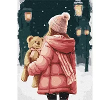 Картина по номерам На зимней прогулке  art_selena_ua 30х40 Идейка (KHO8321)