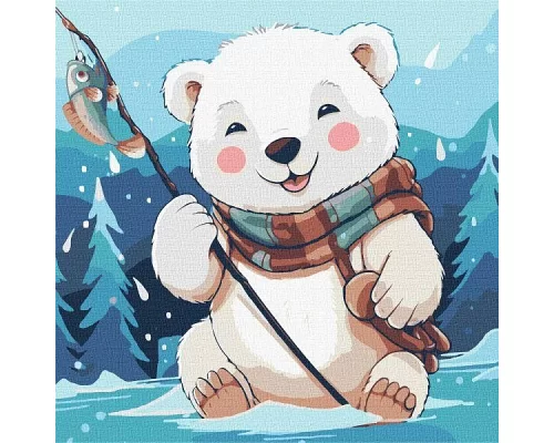 Картина по номерам Зимняя рыбалка  art_selena_ua 30х30 Идейка (KHO6533)