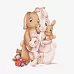 Картина по номерам Маленькая семья кроликов  tanya_bonya 30х30 Идейка (KHO6041)