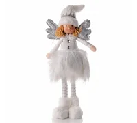 Новорічна іграшка Novogod'ko Янгол у білому 52см LED крила (974830)