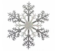 Сніжинка декоративна Novogod'ko 26 см пластик (974868)