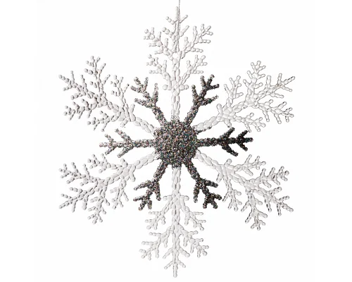 Сніжинка декоративна Novogod'ko 32 см пластик (974869)