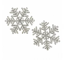 Сніжинка декоративна Novogod'ko 12 см 2 шт/уп пластик (974873)