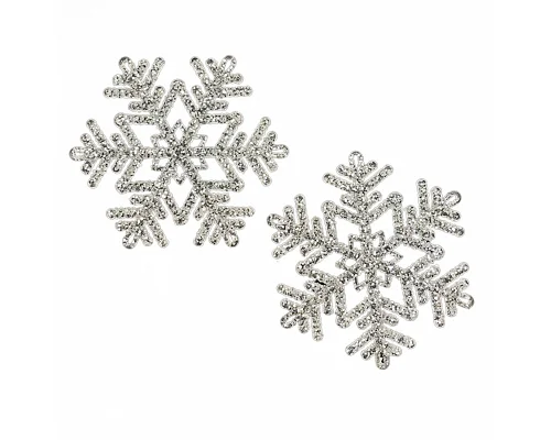 Снежинка декоративная Novogod'ko 12 см 2 шт/уп пластик (974873)