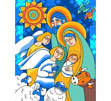Картина по номерам SANTI Рождество 40*50 см (954722)