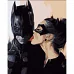 Картина за номерами Бетмен з жінкою-кішкою 30х40 см Strateg (SS6799)