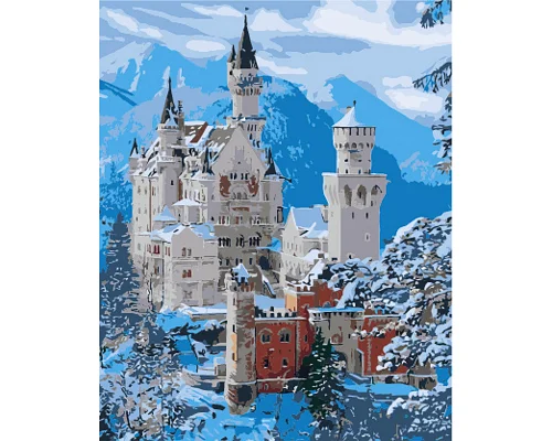 Картина за номерами Замок у снігу 40х50 см Strateg (GS1577)