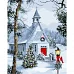 Картина за номерами Хатинка у снігу 40х50 см Strateg (GS1552)