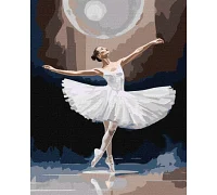 Картина по номерам Изящная красота балерины 40х50 Идейка (KHO8323)