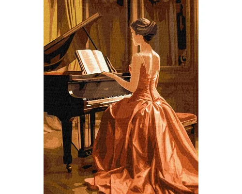 Картина за номерами Чудова піаністка 40х50 Ідейка (KHO8325)