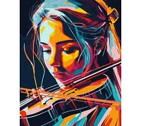 Картина по номерам Віртуозна скрипалька 40х50 Идейка (KHO8324)