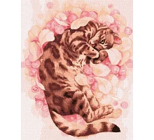 Картина за номерами Улюблений аромат котика 40х50 Ідейка (KHO6547)