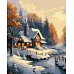 Картина по номерам Зимний домик 40х50 Идейка (KHO6333)