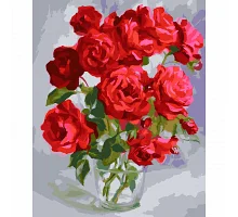 Картина за номерами SANTI Букет троянд 40x50 см (954730)
