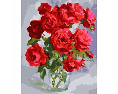 Картина за номерами SANTI Букет троянд 40x50 см (954730)
