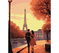 Картина за номерами Вечірній Париж  40x50 Ідейка (KHO8338)