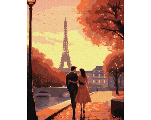 Картина по номерам  Вечерний Париж 40x50 Идейка (KHO8338)