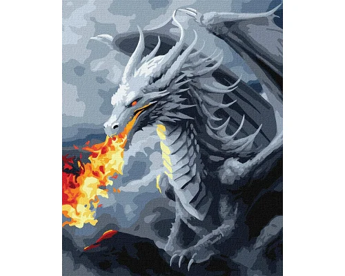 Картина по номерам Вогнедишний дракон с аниме 40x50 Идейка (KHO6561)