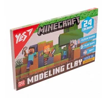 Пластилін YES Minecraft 24 кольорів 480 г (540682)