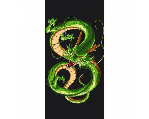 Картина за номерами Зелений дракон. Символ 2024 р 40х80 см АРТ-КРАФТ (11517-AC)