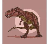 Картина по номерам детская динозавр Тиранозавр 30х30 см АРТ-КРАФТ (15023-AC)