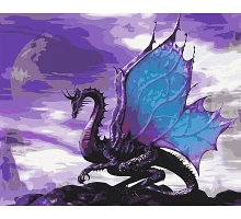 Картина за номерами Origami Дракон з крилами LW 065 40*50 виробництво Україна