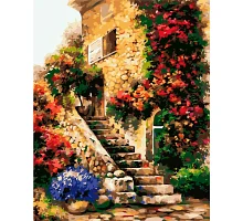 Картина по номерам Цветочная Лестница 40*50 см Origami (LW1108)