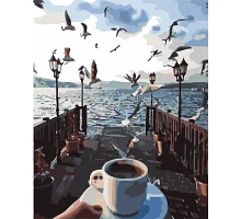 Картина за номерами Натюрморт чашка кави Origami 40*50 см LW1257