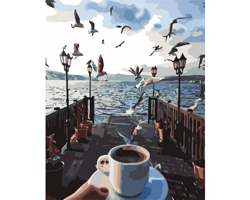Картина по номерам Натюрморт чашка кофе 40*50 см Origami (LW1257)