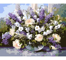 Картина за номерами Origami Букет польових квітів LW 3073 40*50 виробництво Україна