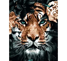 Картина по номерам Тигр в засаде 40*50 (LW3090)