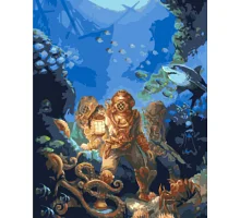 Картина за номерами Пейзаж Підводний світ Origami 40*50 см LW3043