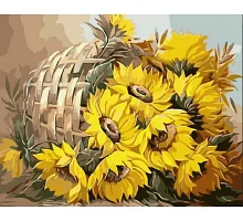 Картина за номерами Соняшники у кошику Origami 40*50 см LW3027