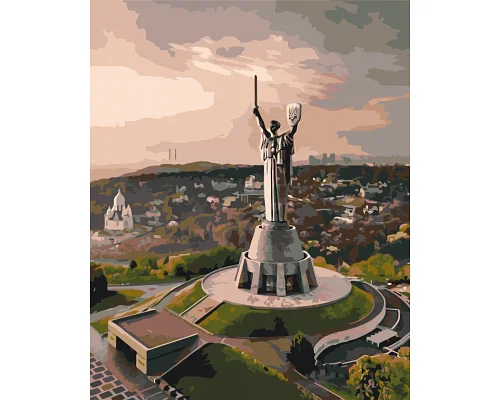 Картина за номерами патріотична Київ Батьківщина-мати Origami 40*50 см LW3124