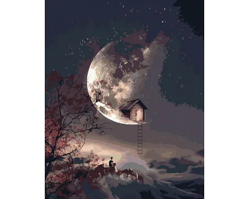 Картина за номерами Місячна ніч Origami 40*50 см LW3105